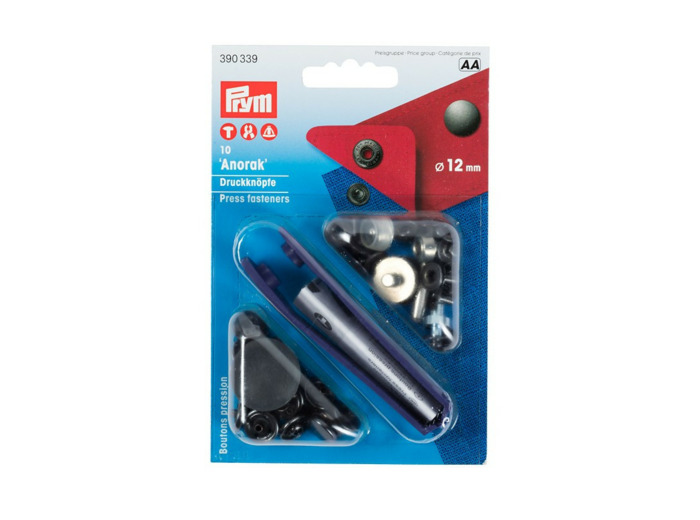 Boutons pression Anorak bruni 12 mm - Prym
