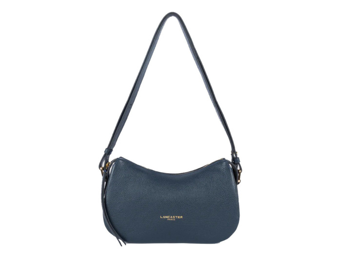Lancaster Dune Petit sac Besace En Cuir Grainé 529-94 Bleu Foncé