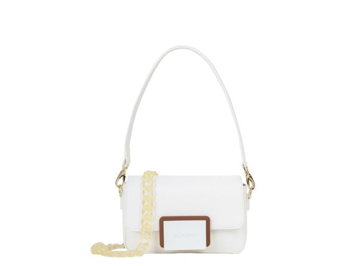 Valentino Thetis Sac Porté Epaule A Rabat Bianco