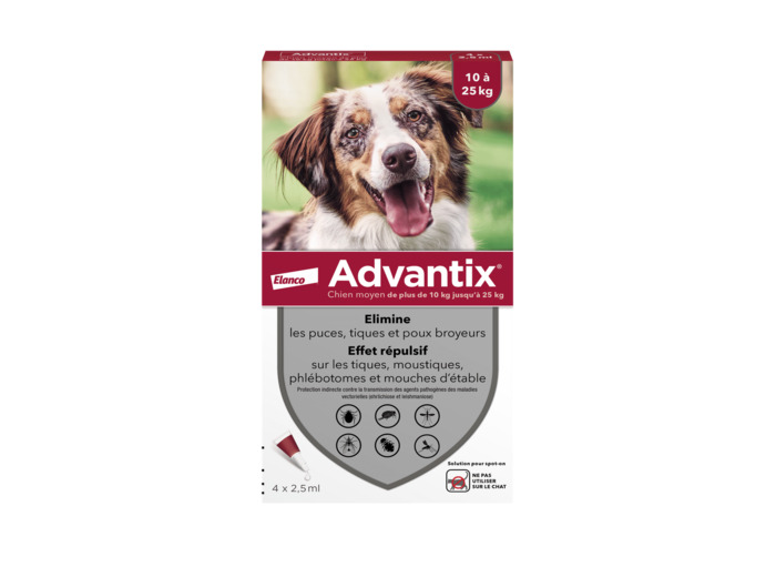 ADVANTIX M CHIEN 2,5ML /4