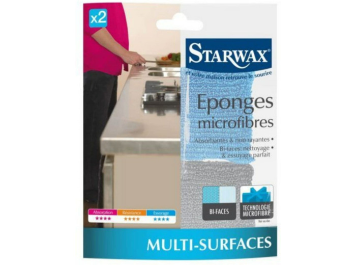 Eponges microfibres x2
