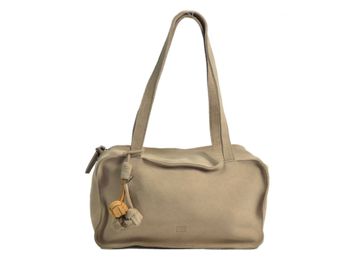 Biba Blaine Sac Porté Epaule en Cuir Velours BLI1L Topo