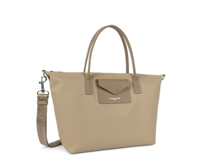 Lancaster Smart Kba Sac A Main Cabas 516-77 Beige Fonce