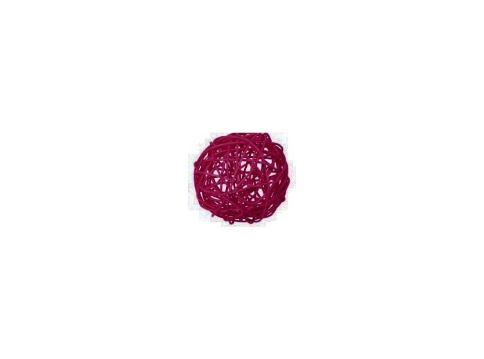 Boules de rotin 8 cm - Rose