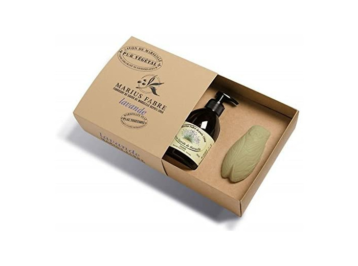 Marius Fabre Coffret Savon Liquide et Cigale Parfum Lavande