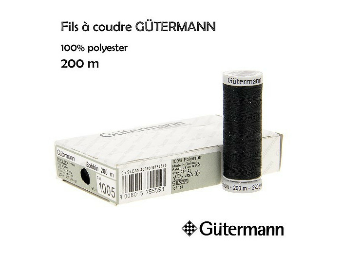 Fil polyester 200 m - Gütermann