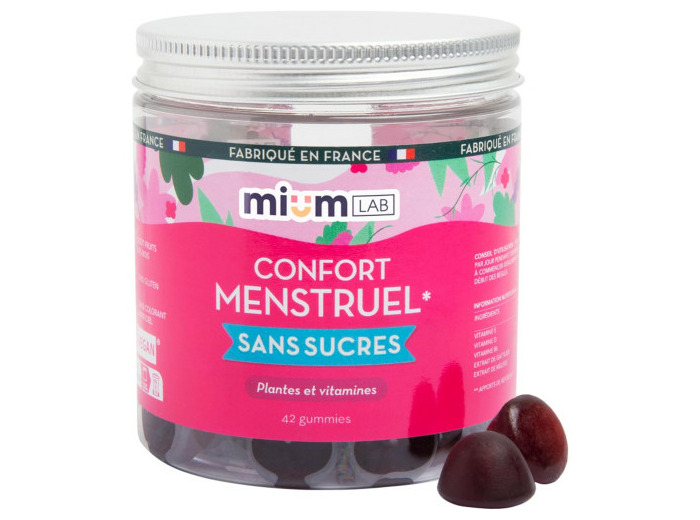 Confort Menstruel sans sucre 42 Gummies Les Miraculeux