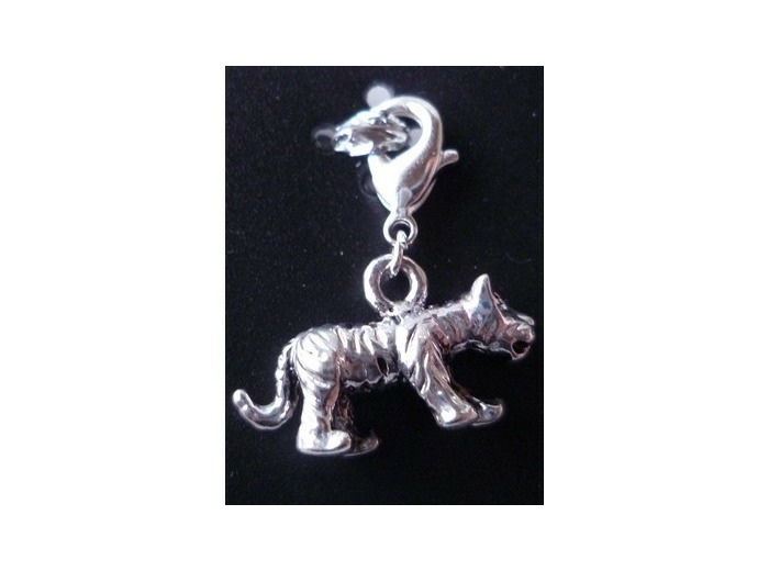 Pendentif tigre argent