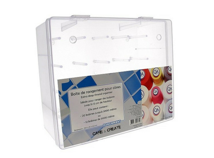 Boîte de rangement pour cônes de fils