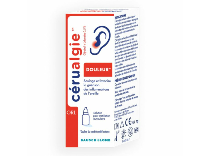 Cerualgie Hygiène de l'Oreille 7g Bausch&Lomb