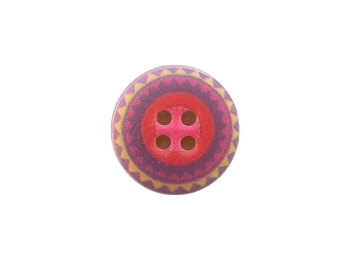 Bouton multicolore violet 18 mm