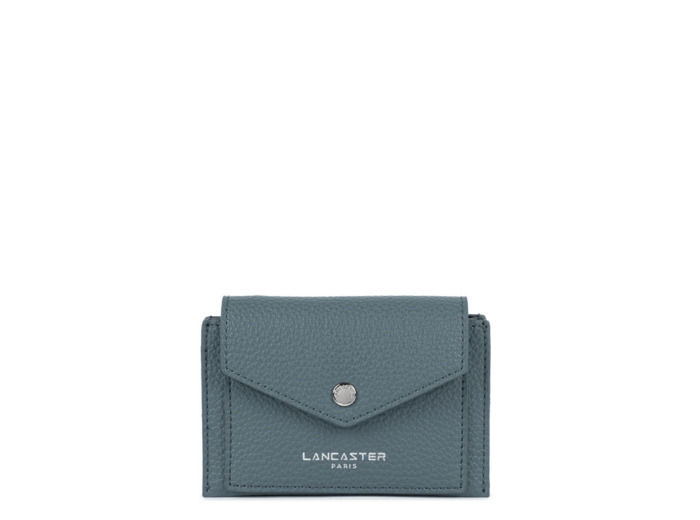 Lancaster Maya Double Kba Porte Cartes 117-010 Bleu Givré