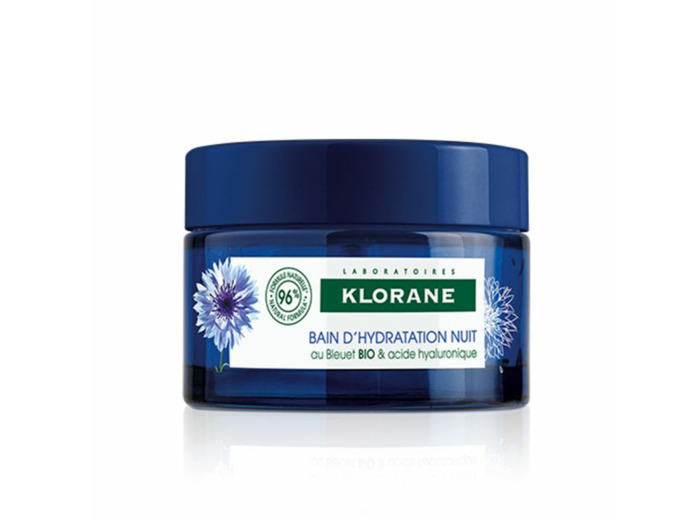 Bain D'hydratation Nuit 50ml Bleuet Bio et acide hyaluronique Klorane