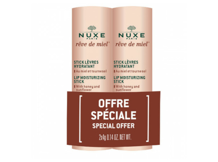 Stick Levres Hydratant Duo 2x4g Reve De Miel Nuxe