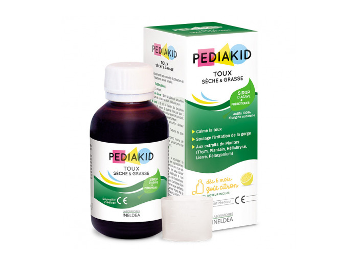 Sirop Toux Seche Et Grasse Gout Citron 125ml Pediakid