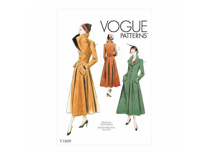 Patron Manteau femme - Vogue 1669