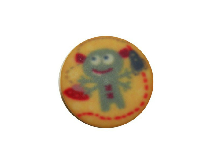 Bouton jaune gugusse astronaute