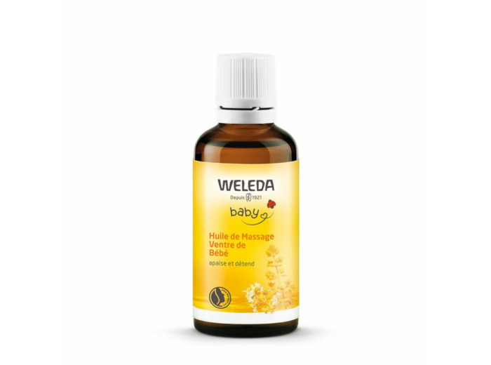 Huile De Massage Ventre De Bebe Peaux Delicates Bebe 50ml Weleda