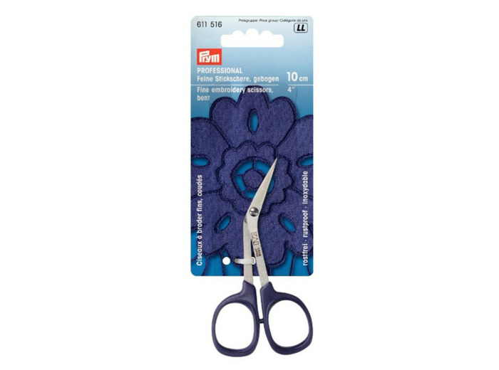 Ciseaux à broder fins coudés Prym