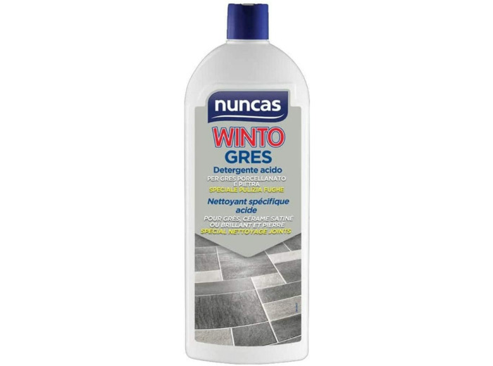 Nuncas Italia S.p.A. Winto Nettoyant Acide pour Grès Cérame/Pierre Flacon 1 L