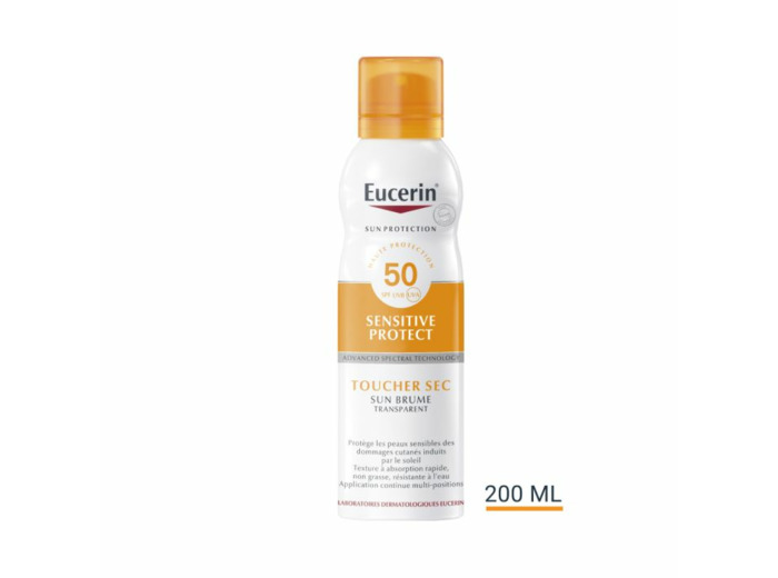 Sensitive Protect Brume Transparente Spf50 200ml Sun Protection Peaux Sensibles Eucerin