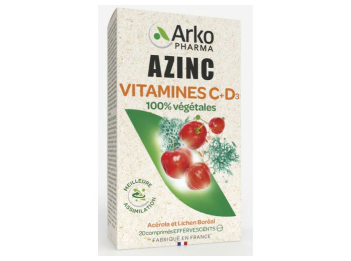 Vitamine C+D3 20 comprimés effervescents Arkovital Arkopharma