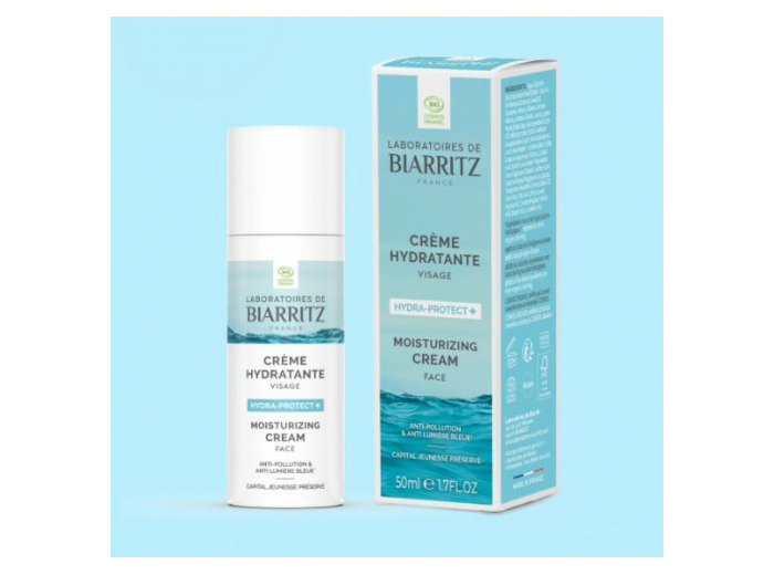 Crème Hydratante Visage Bio 50ml Hydra Protect + Laboratoires De Biarritz