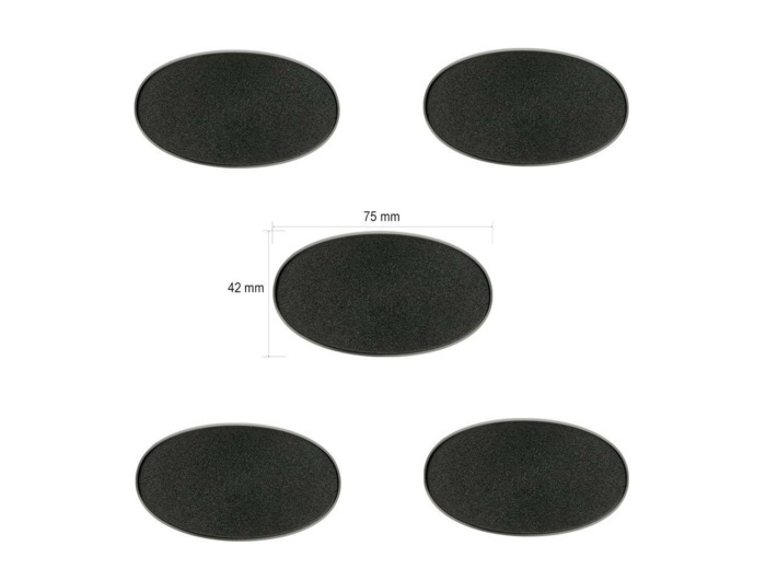 Socle oval 75x42mm