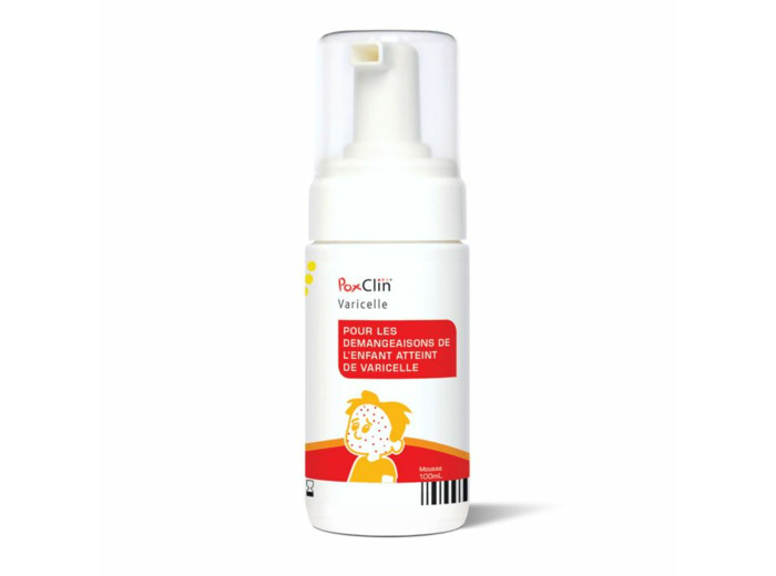 Mousse Apaisante Flacon Pompe Varicelle 100 ml Poxclin