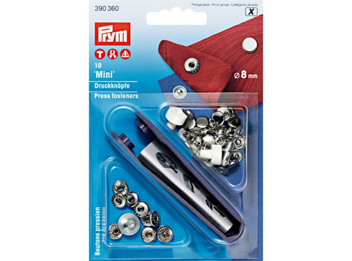 Boutons pression Mini 8 mm Prym