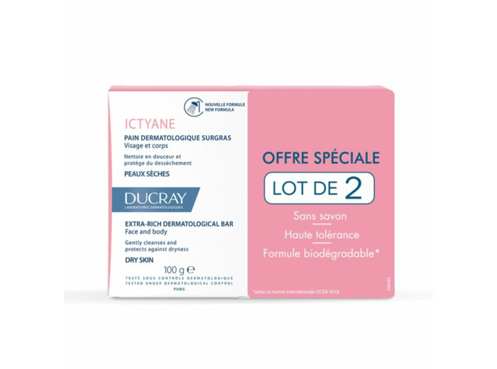 DUCRAY ICTYANE PAIN S/G 100G BT 2