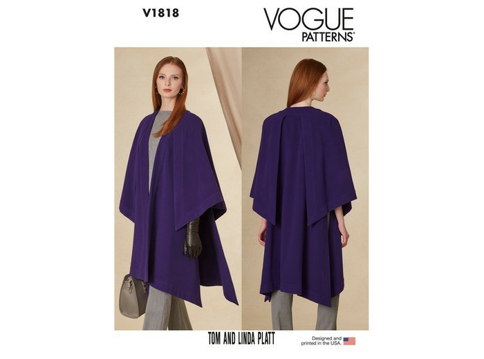 Patron cape femme - Vogue 1818