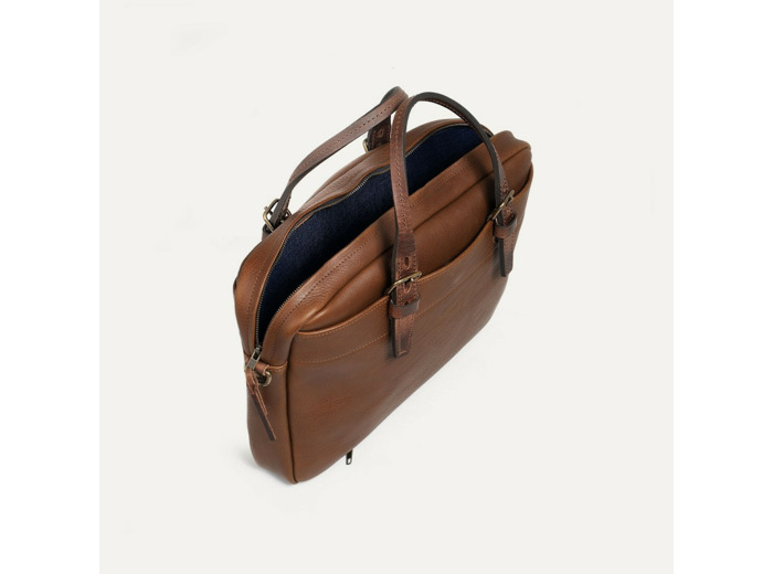 Bleu de Chauffe Sac Business Folder Brun Ambré