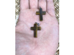Pendentif œil de tigre croix