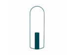 Vase ITAC Cylindrique - Bleu Acapulco