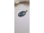 Pendentif argent 925 apatite bleue olpa621