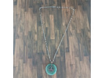 Pendentif Aventurine yoga dans fleur de lotus