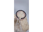 Bracelet double hematite quartz rose OLPA2920