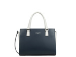 Lancaster Constance Sac Porté Main 437-03 Bleu Foncé - Ecru
