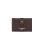 Lancaster Sierra Porte Cartes En Cuir Grainé 138-011 Marron Foncé