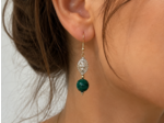 BOUCLES ÉLÉNA MALACHITE