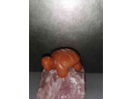 Statuette Tortue en cornaline 92g