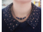 Collier Lapis Lazuli/argenté