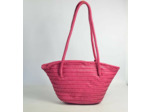 Biba Perkins Petit Sac Cabas Cuir tressé PER14L Fucsia