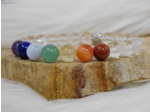 BRACELET 7 CHAKRAS TRIO CRISTAL DE ROCHE