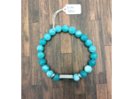 Bracelet "Love" Jade bleu