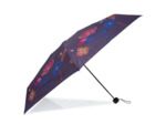 Isotoner Parapluie compact Mini Slim Manuel Frise Fleur Bleue