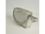 Mila Louise Mama XS W Petit Sac Trotteur Cuir Tressé Silver