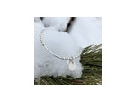 Bracelet tubes et médaille martelée en argent 925ème