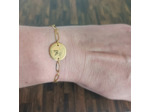 Bracelet chaîne doré papillon